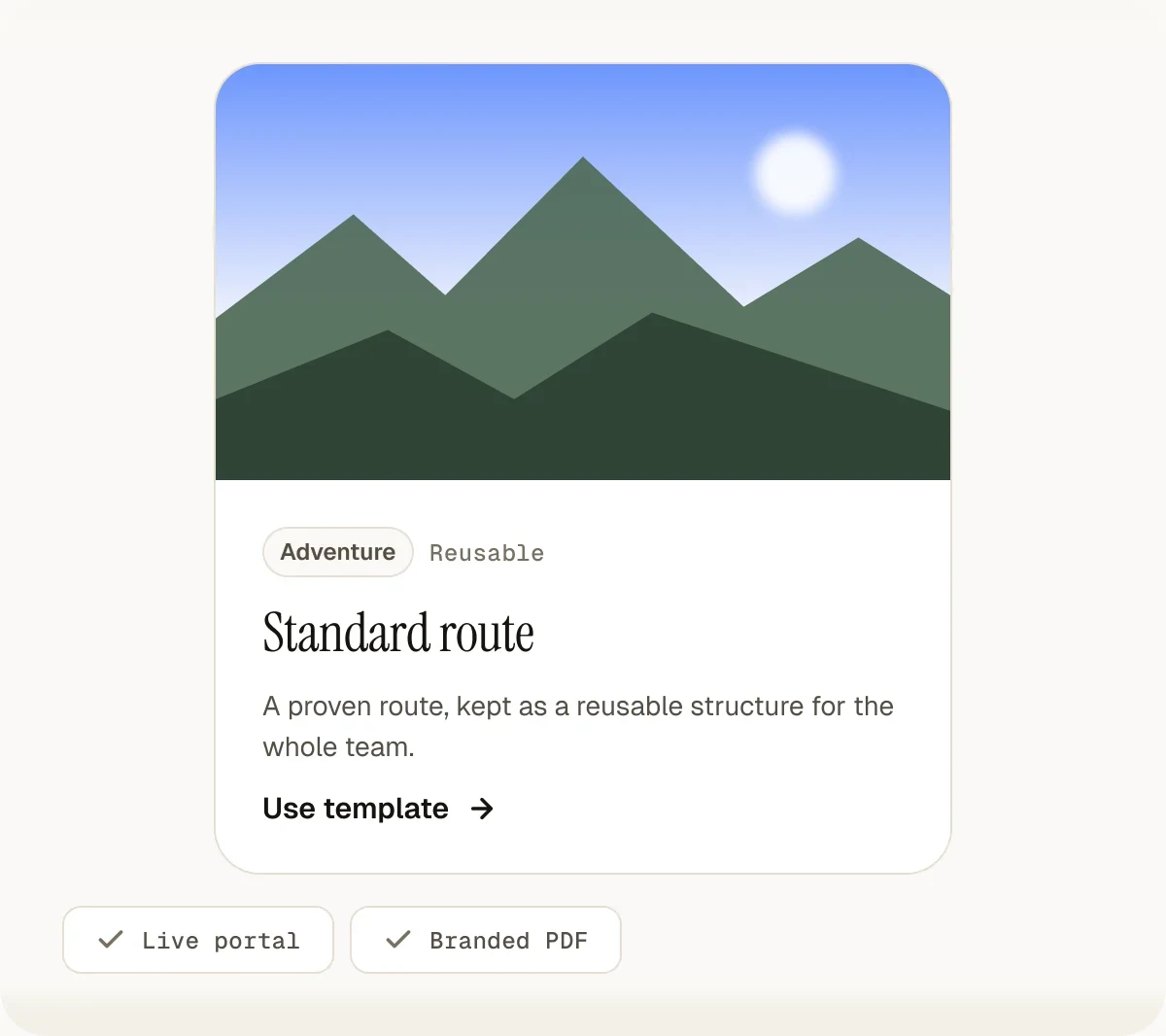 Itiner itinerary and client portal preview